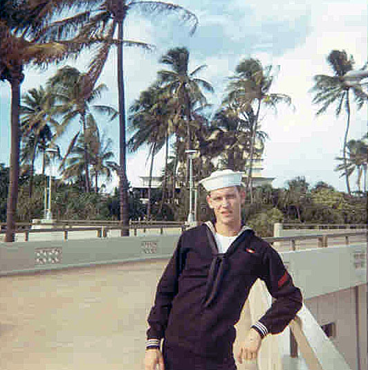Going to USS Intrepid CVS-11 in the Gulf of Tonkin off the coast Vietnam