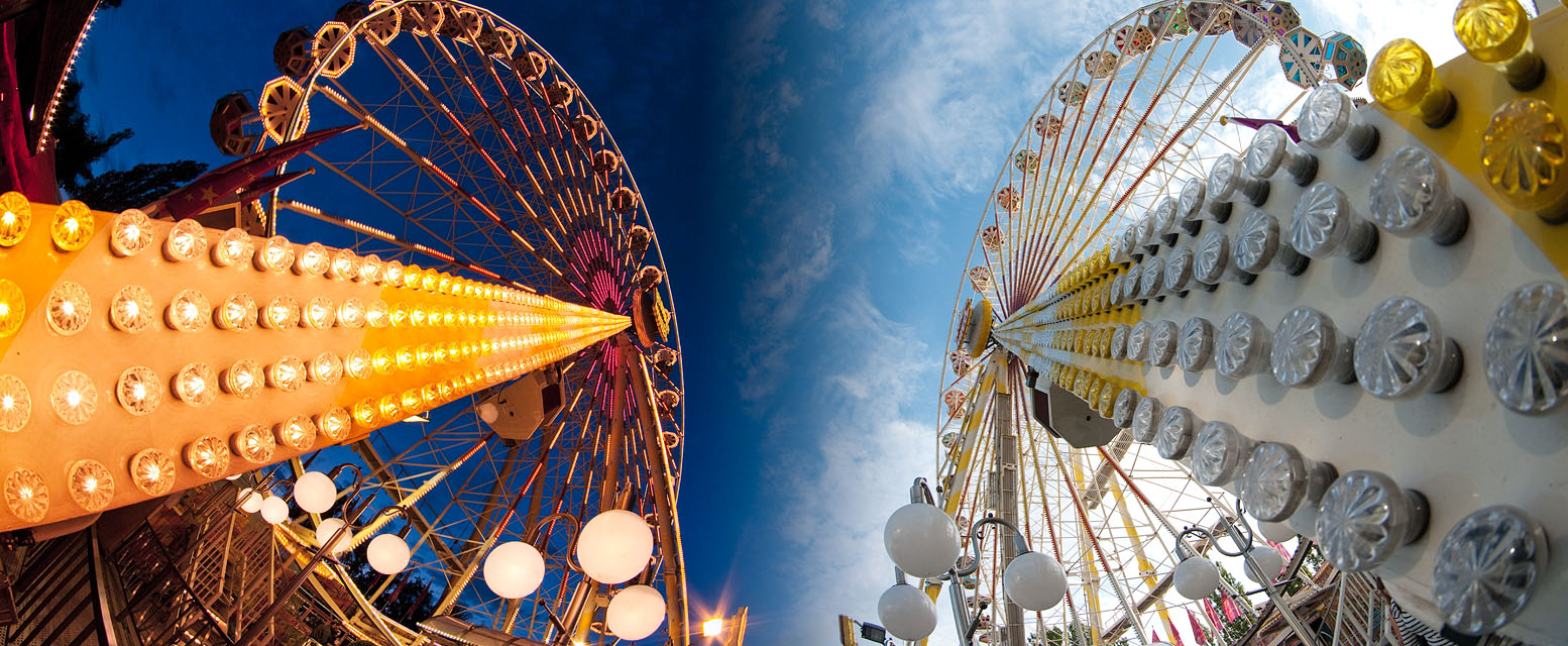 Ferris wheel nightnday