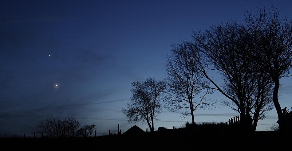 Jupiter and Venus over Memorial Park
