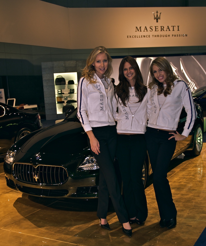The Maserati Girls at the L.A. Auto Show 2008