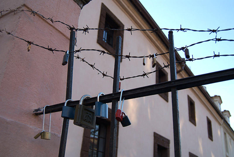 Padlocks on a Fence Prague 02