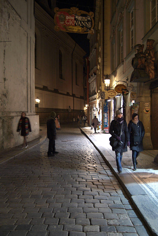 On the Streets of Prague at Night 12