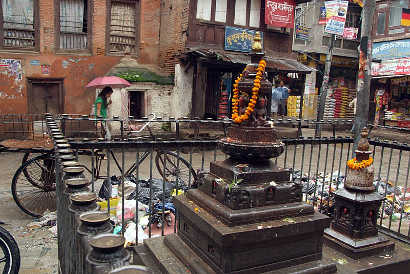Bhuddist Shrine and Rubbish