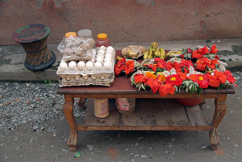 Eggs and Offerings for Sale Kathmandu