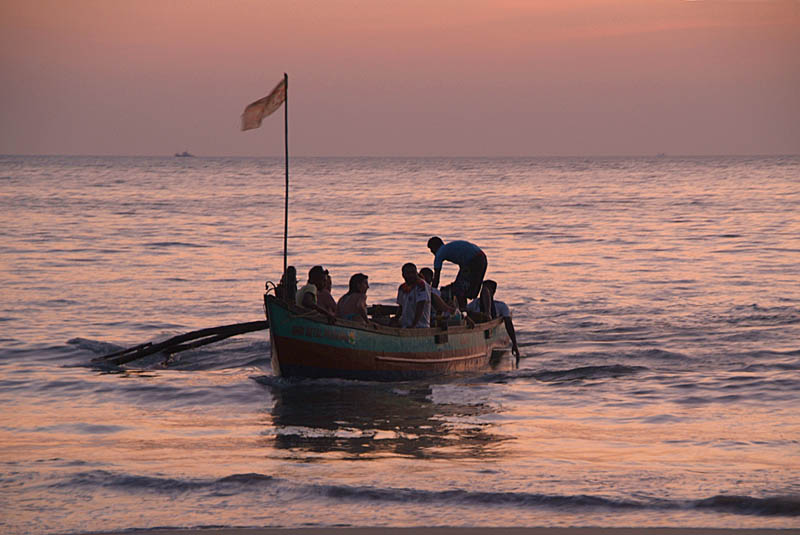 Boat Trip Returning after Sunset