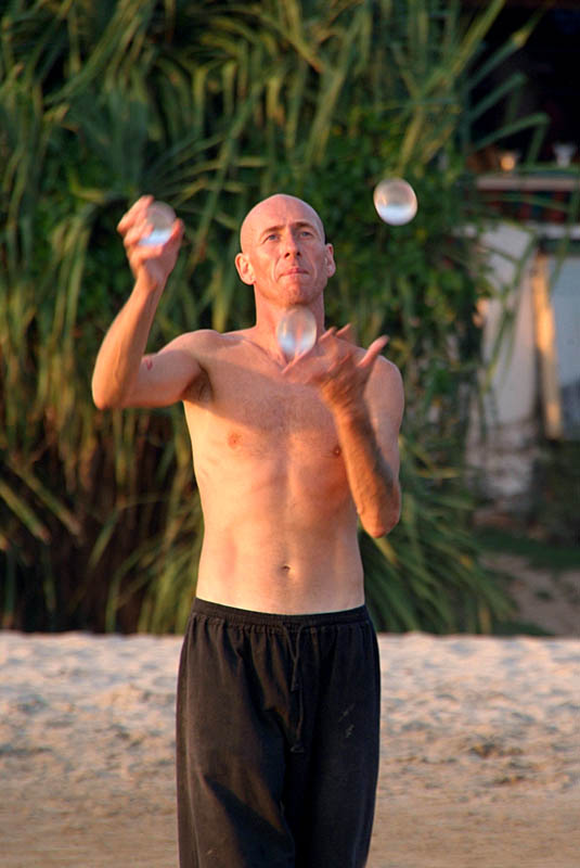 Juggling on Arambol Beach