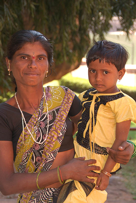 Proud Mother with Daughter Badami