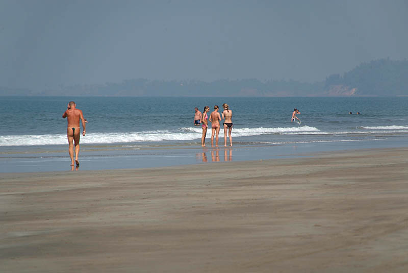 Walking on the Beach Mandrem