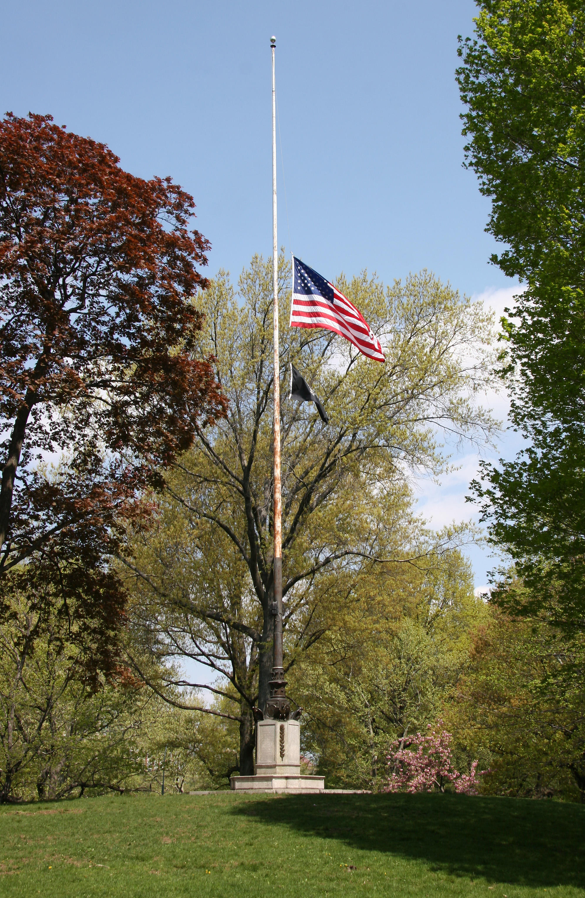 Flag near Bethesda Fountain