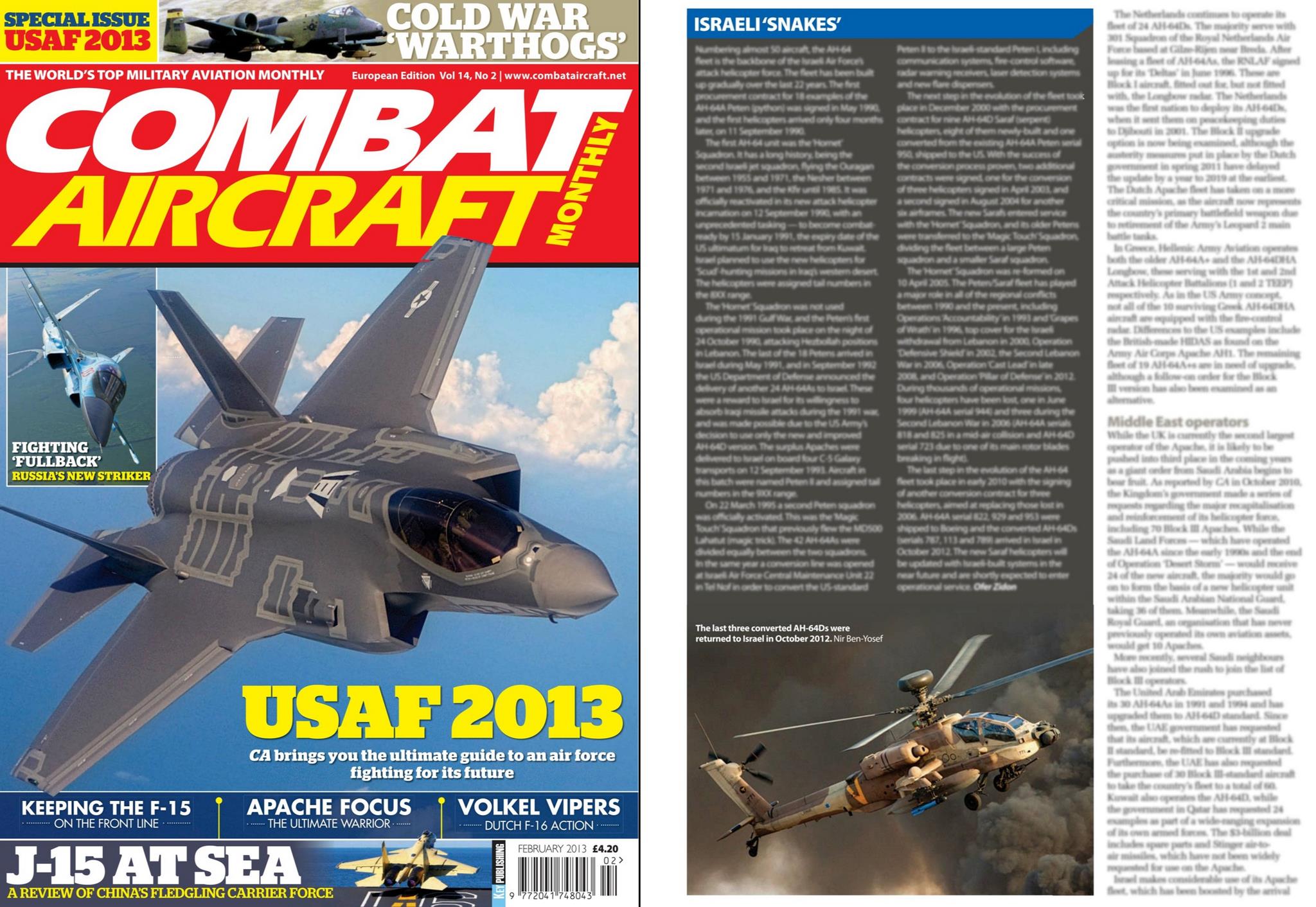 Combat Aircraft Monthly Magazine. Feb 2013