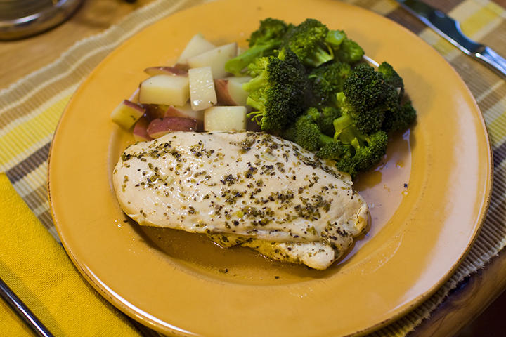 Chicken Riganato with Red Potatoes