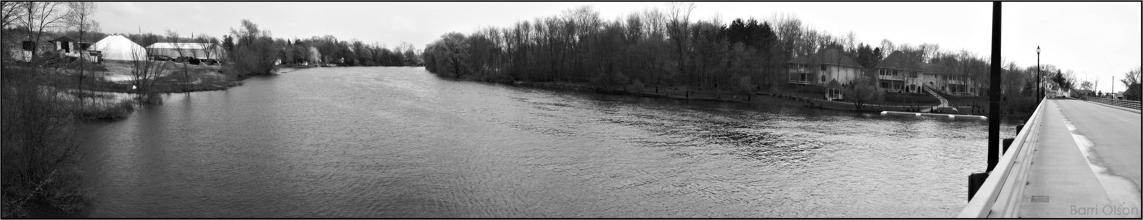 The Rock River at Jefferson Wisconsin [Panoramic]