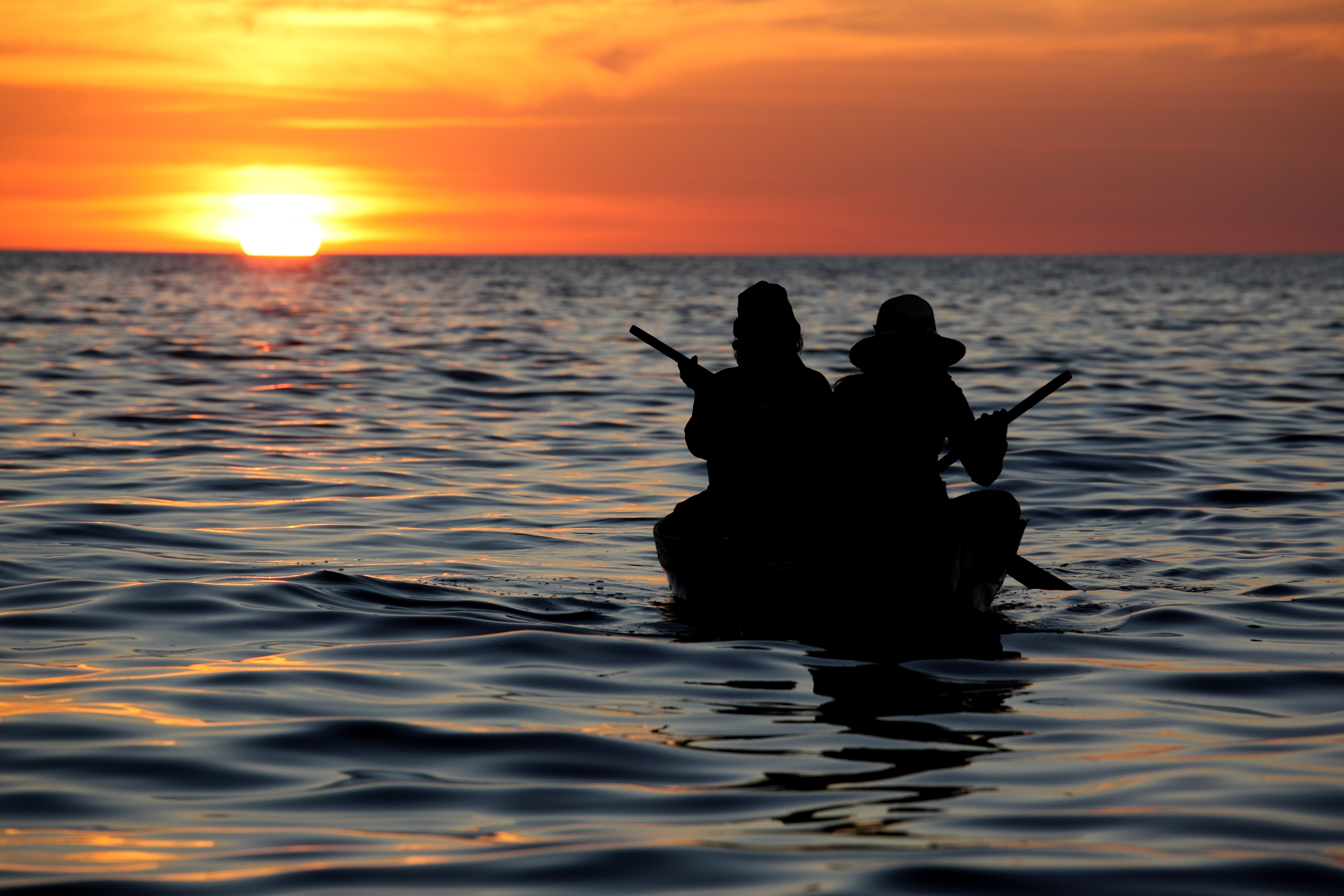 Sunset over Tonle Sap