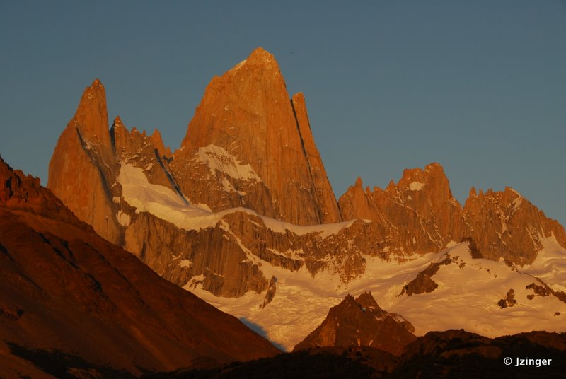 Sunrise, Mt. Fitz Roy Views from Laguna Capri