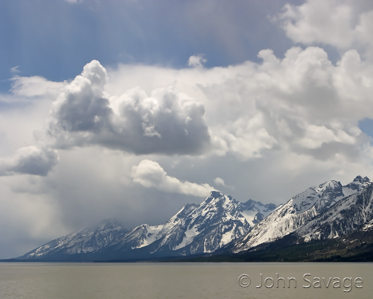 Tetons from north end of Jackson Lake