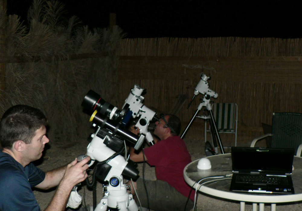 Setting up for the night - May 22nd 2009