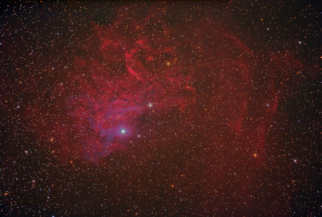 AE Aurigae and IC405 - The Flaming Star Nebula
