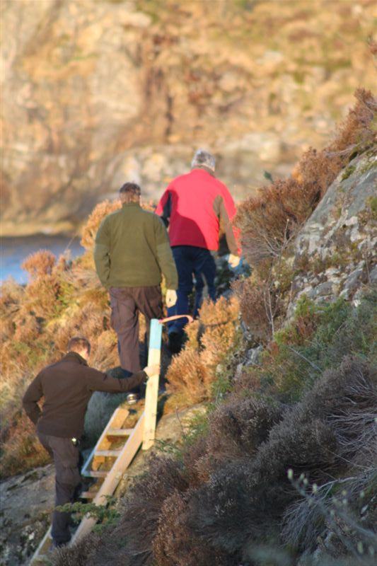 Roald Atle Furre (Red) Guiding Commander Jo Eirik Karlsen on the CoastGuard Track