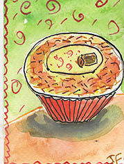 ACEO Original Cup Cake SOLD