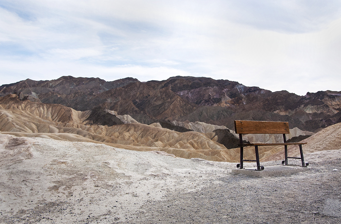 Open Seating at Zabriski Point, Death Valley