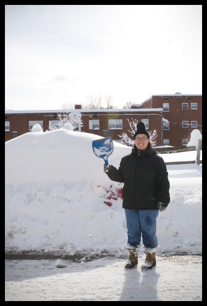 0066.This poor woman only had a dustpan to dig out her car!  But a neighbor lent her a shovel eventually...