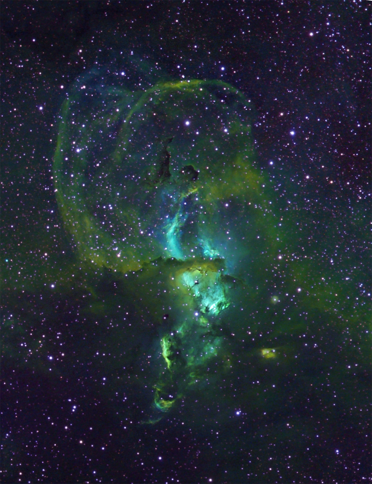 NGC 3576 close-up 1.4meg
