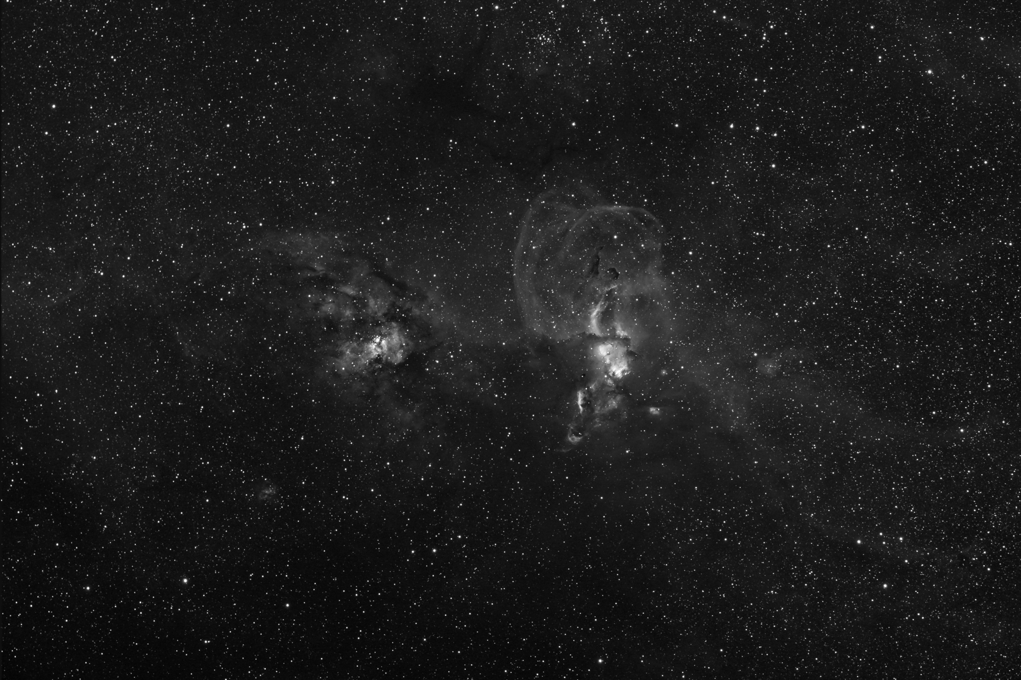NGC 3576 in Halpha