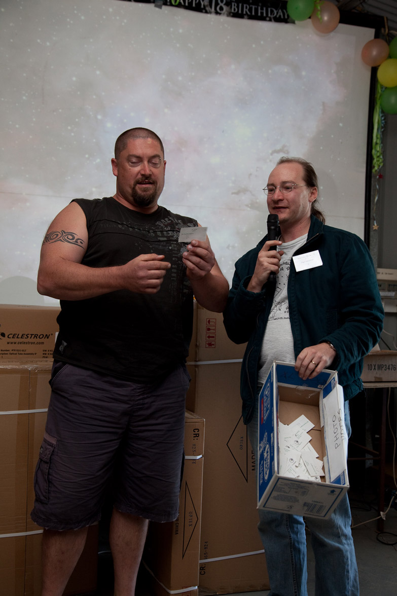 Anouncing the lucky voters prize winner