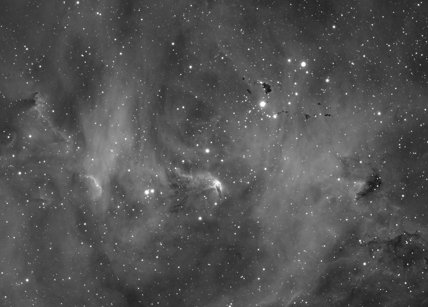 Lambda Centaurus Nebula H-alpha crop