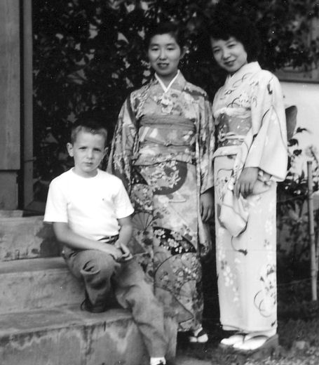 1954: Bob on the day we left Japan.