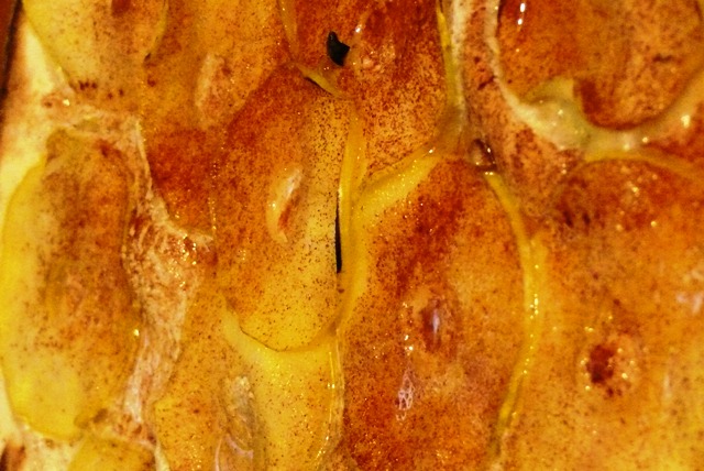 Tarte aux pommes flambe