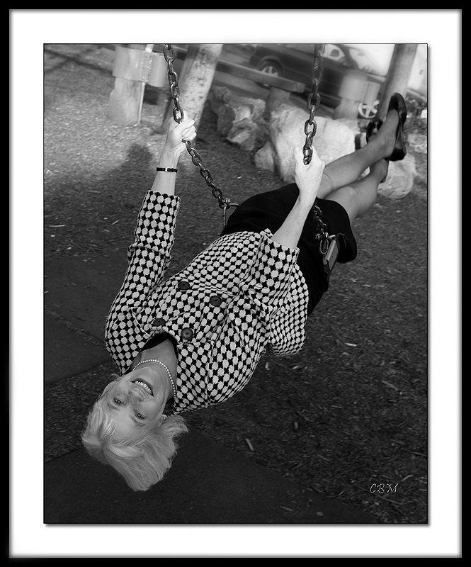 Girl on a swing