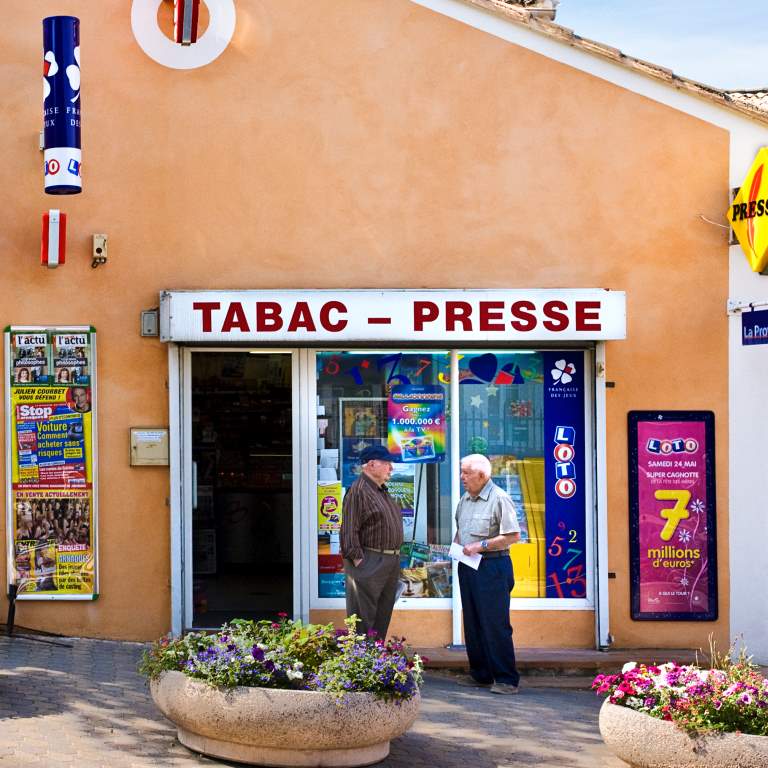 Tobacco and newspaper store