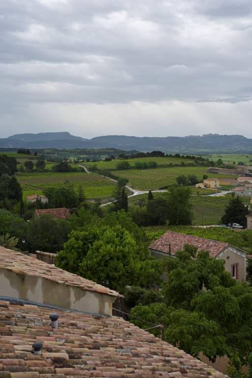 View from lower terrace