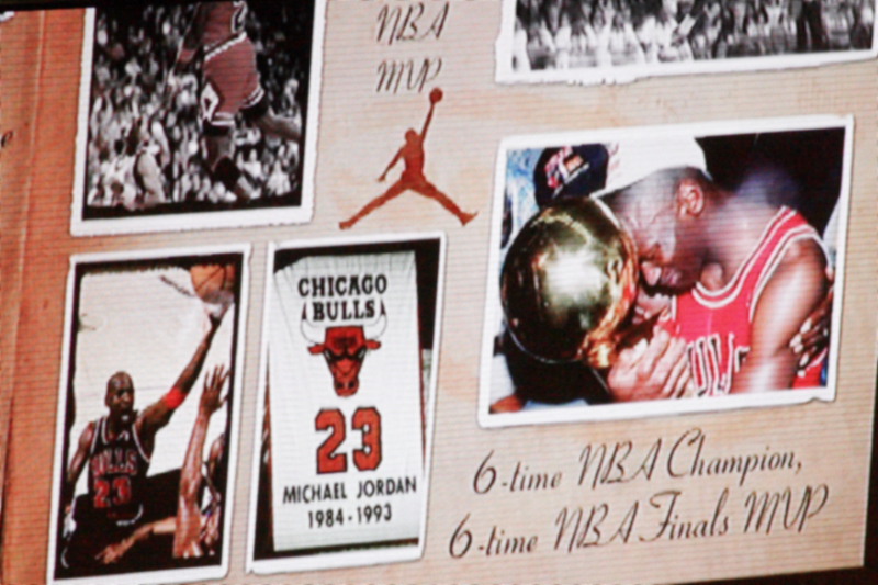 Champions because of him. No. 23 MIchael Jordan