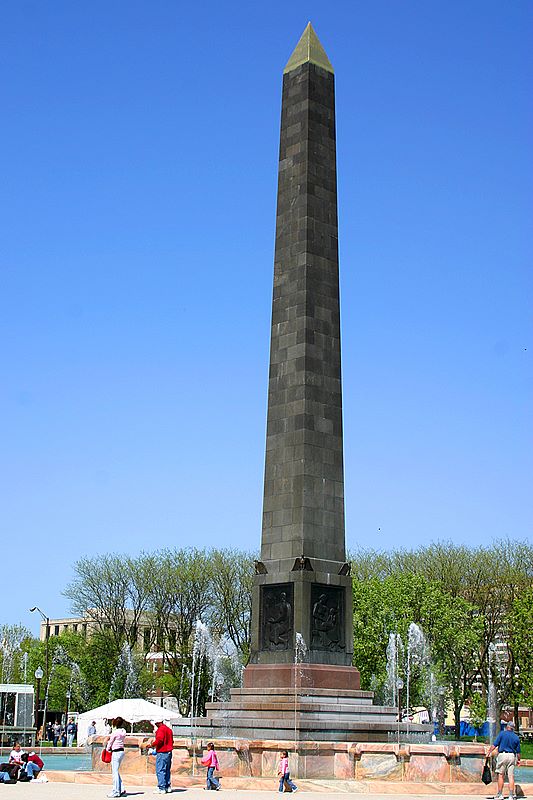 Obelisk at Veterans Memorial Plaza,Indianapolis
