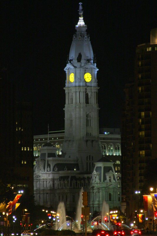 Philadelphia - City Hall at night