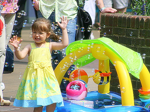 joyful  bubble