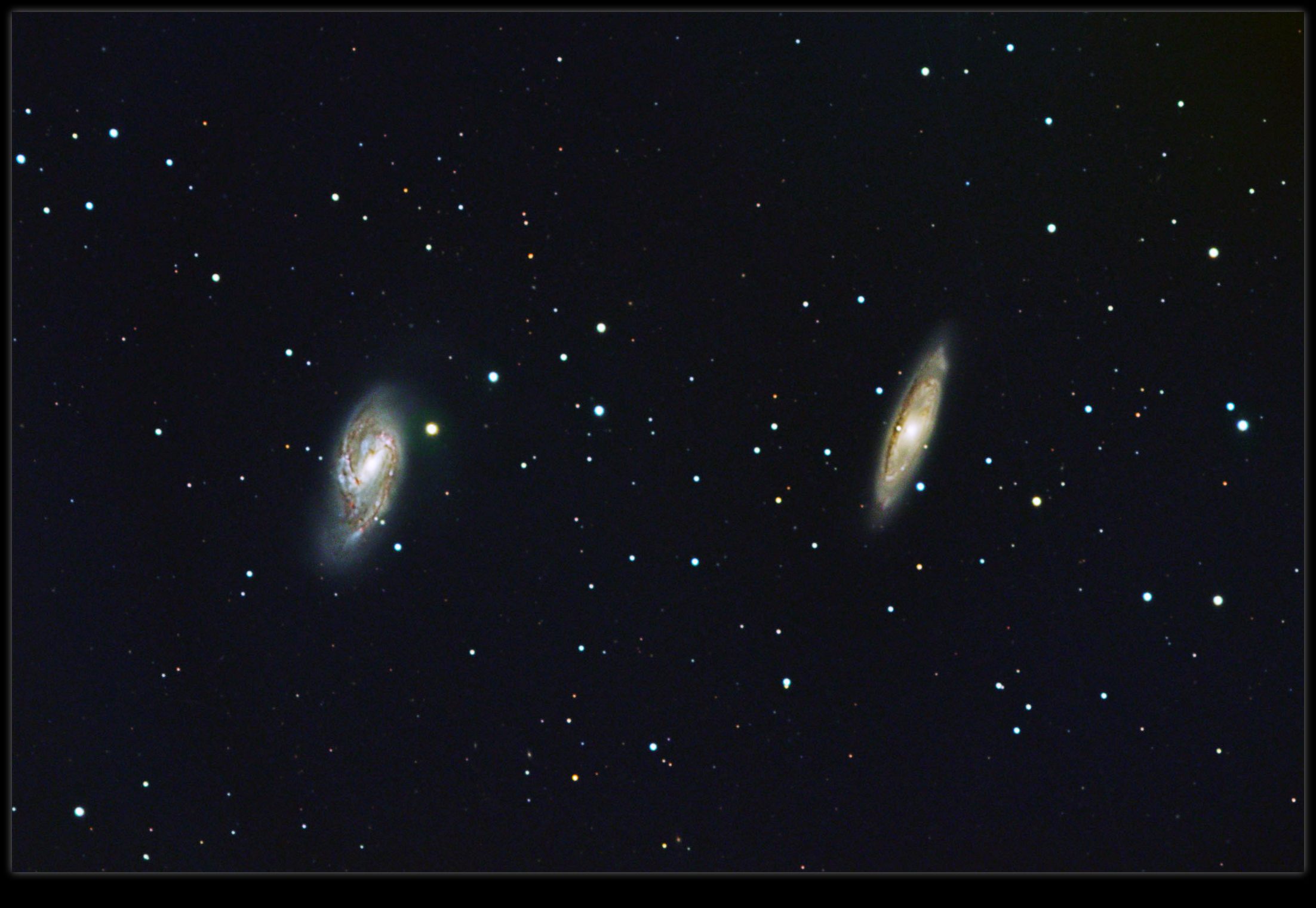 M65 & M66 Spiral Galaxies