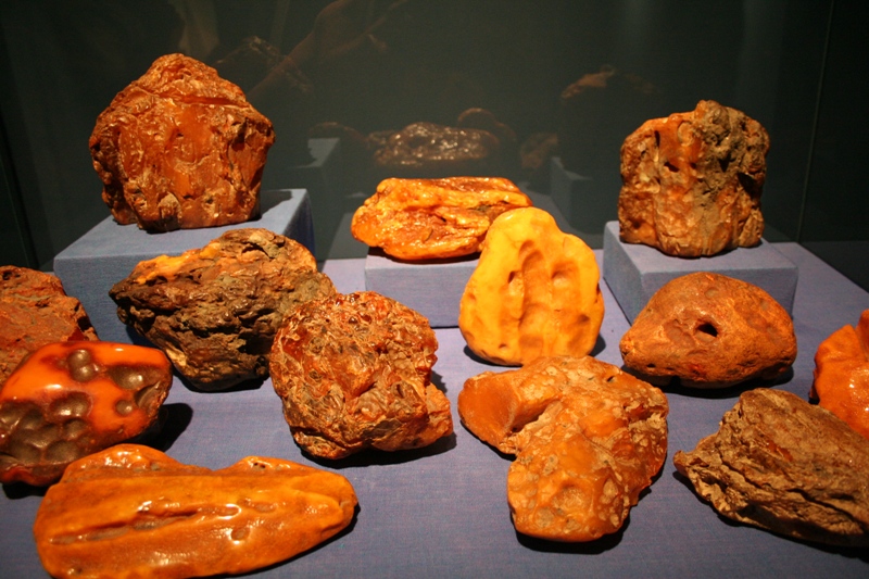 Natural size amber from the Baltic Sea