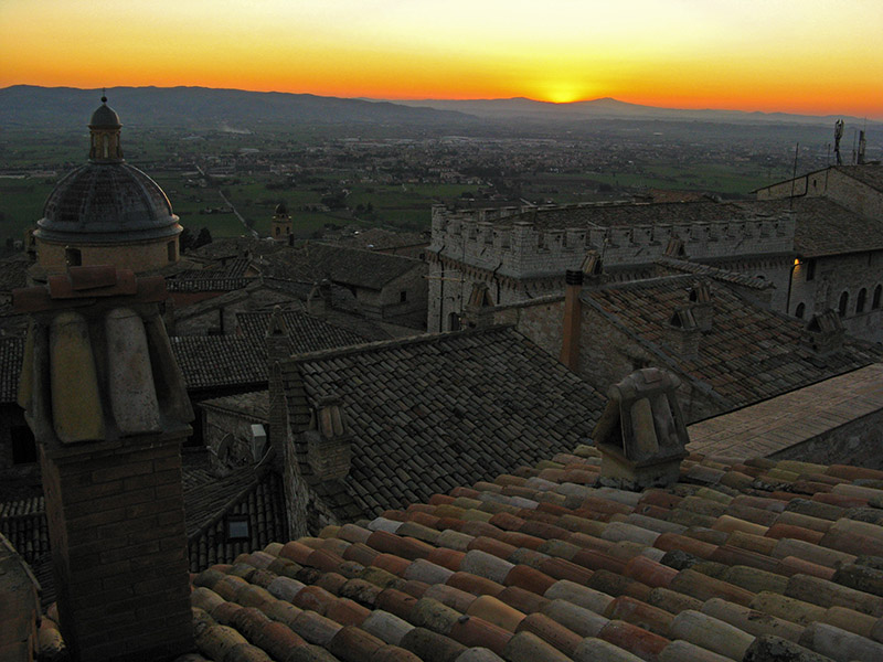 Sunset view from our hotel .. A4176