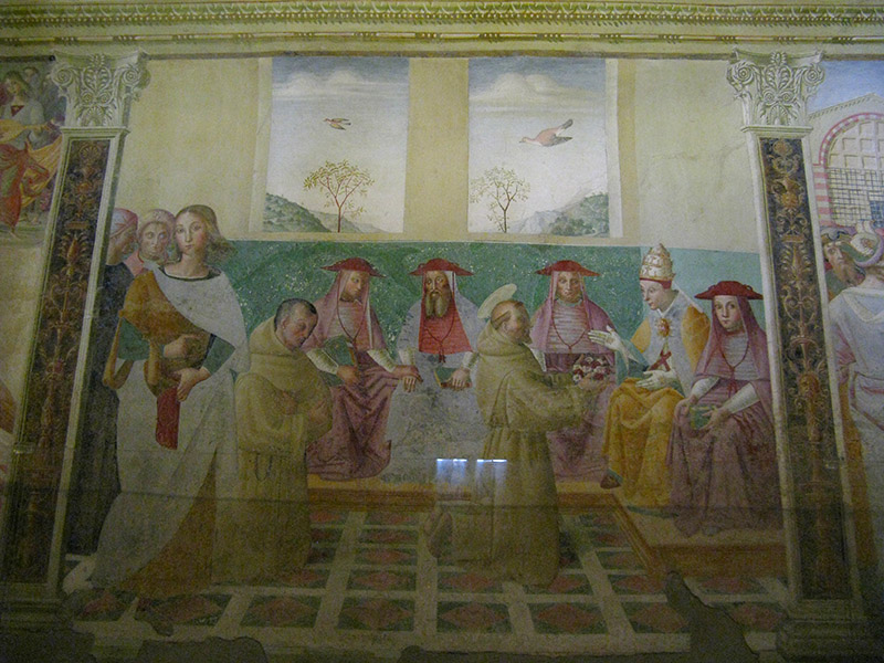 In the Capella delle Rose,<br/>fresco by Tiberio of Assisi (1506-1516)<br/> ..A4126