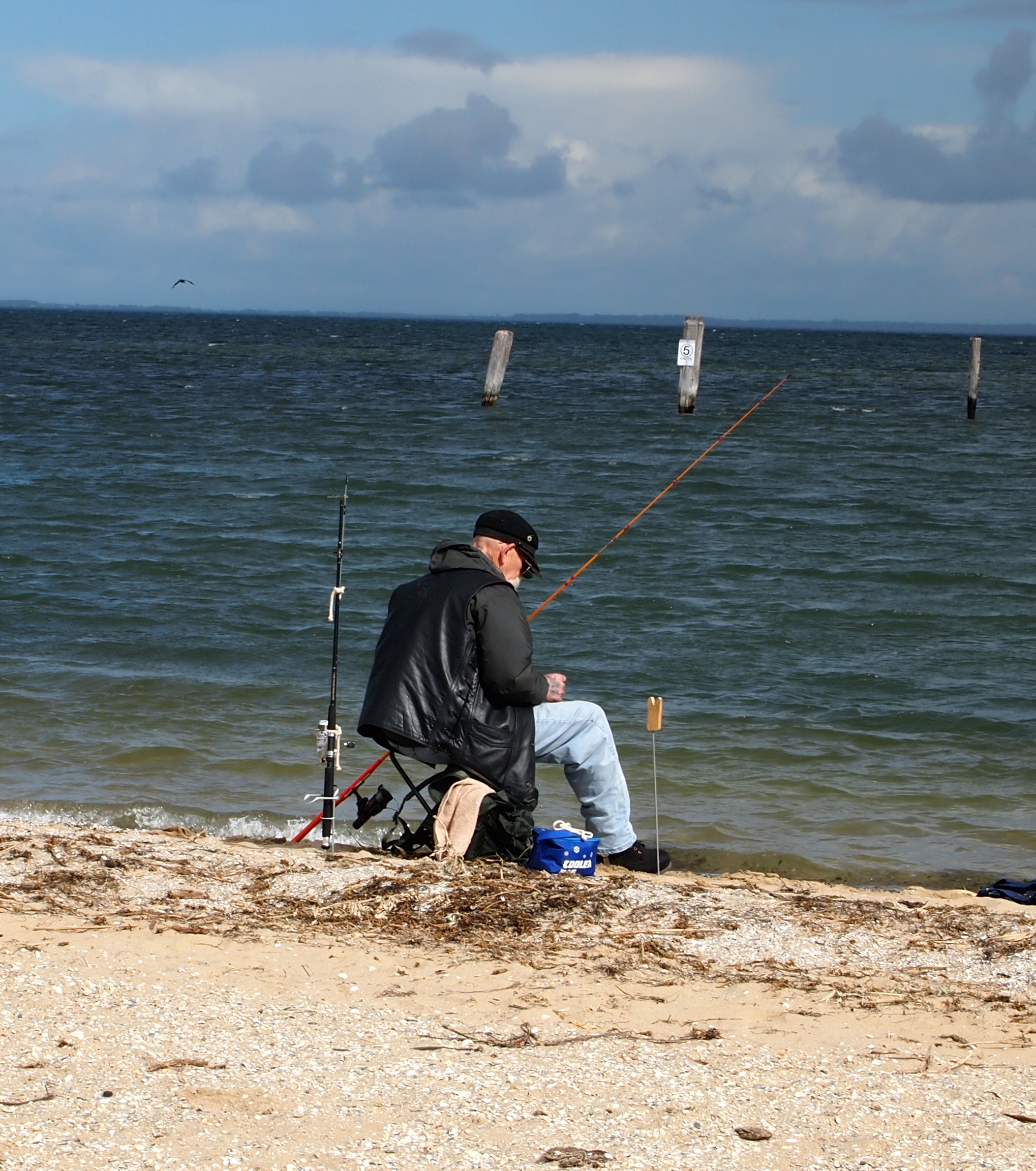 Hopeful fisherman.