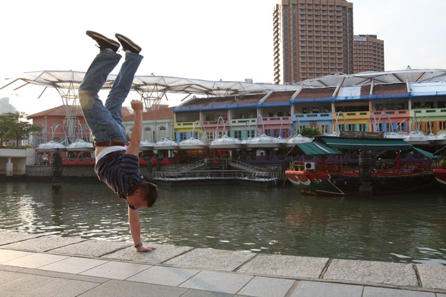He Didnt Fall In (But I Thought It Would Make a Good Picture if He Had)