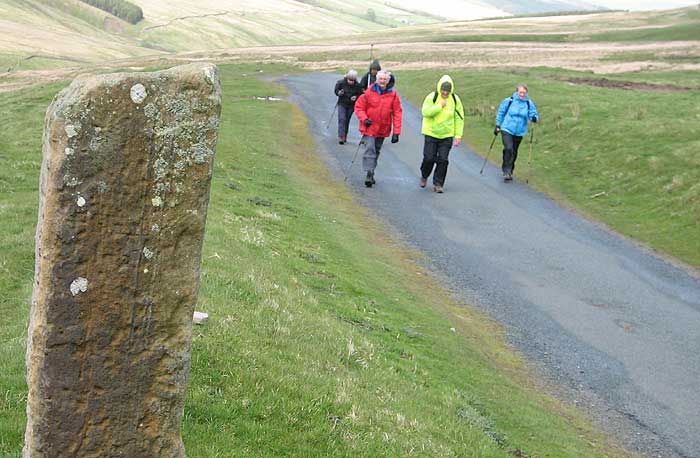 hunters stone - after 3 miles up road