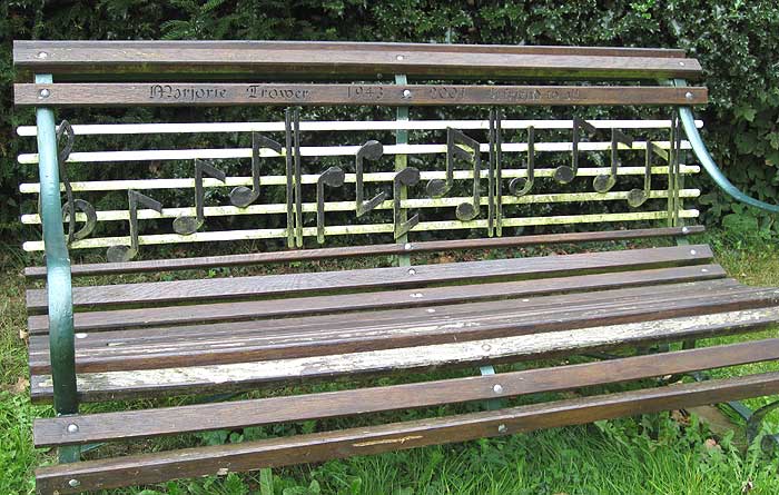 nice memorial to a musical lady
