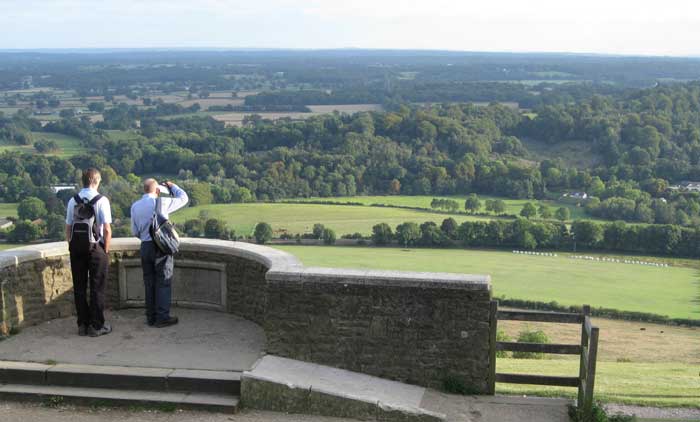 view from box hill