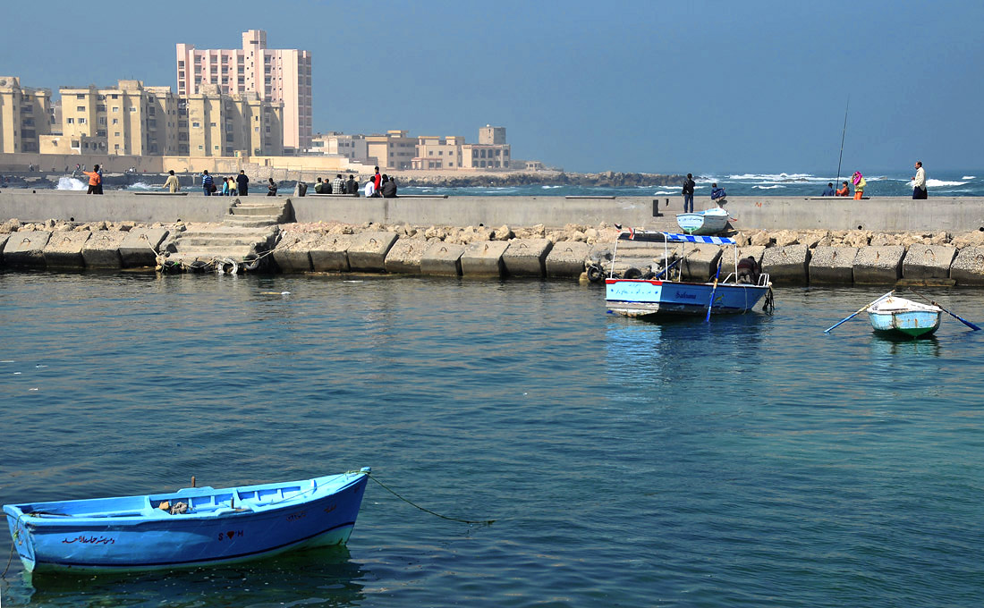 Sur le port dAlexandrie