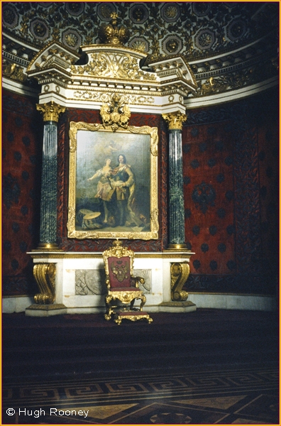  RUSSIA - LENINGRAD - THE HERMITAGE MUSEUM - THRONE ROOM