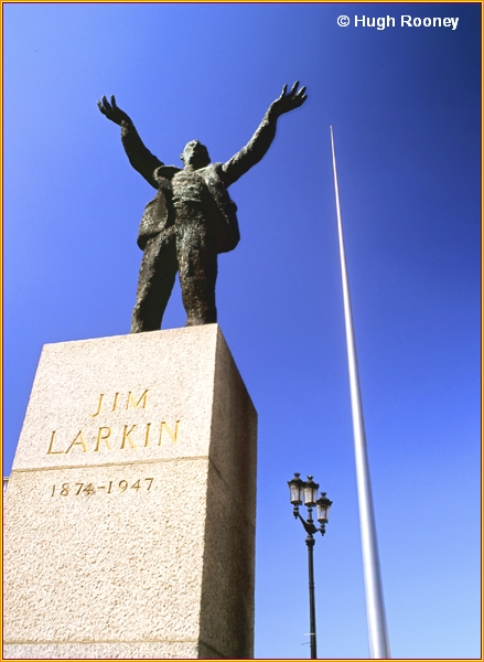  IRELAND - DUBLIN - JIM LARKIN AND THE SPIRE